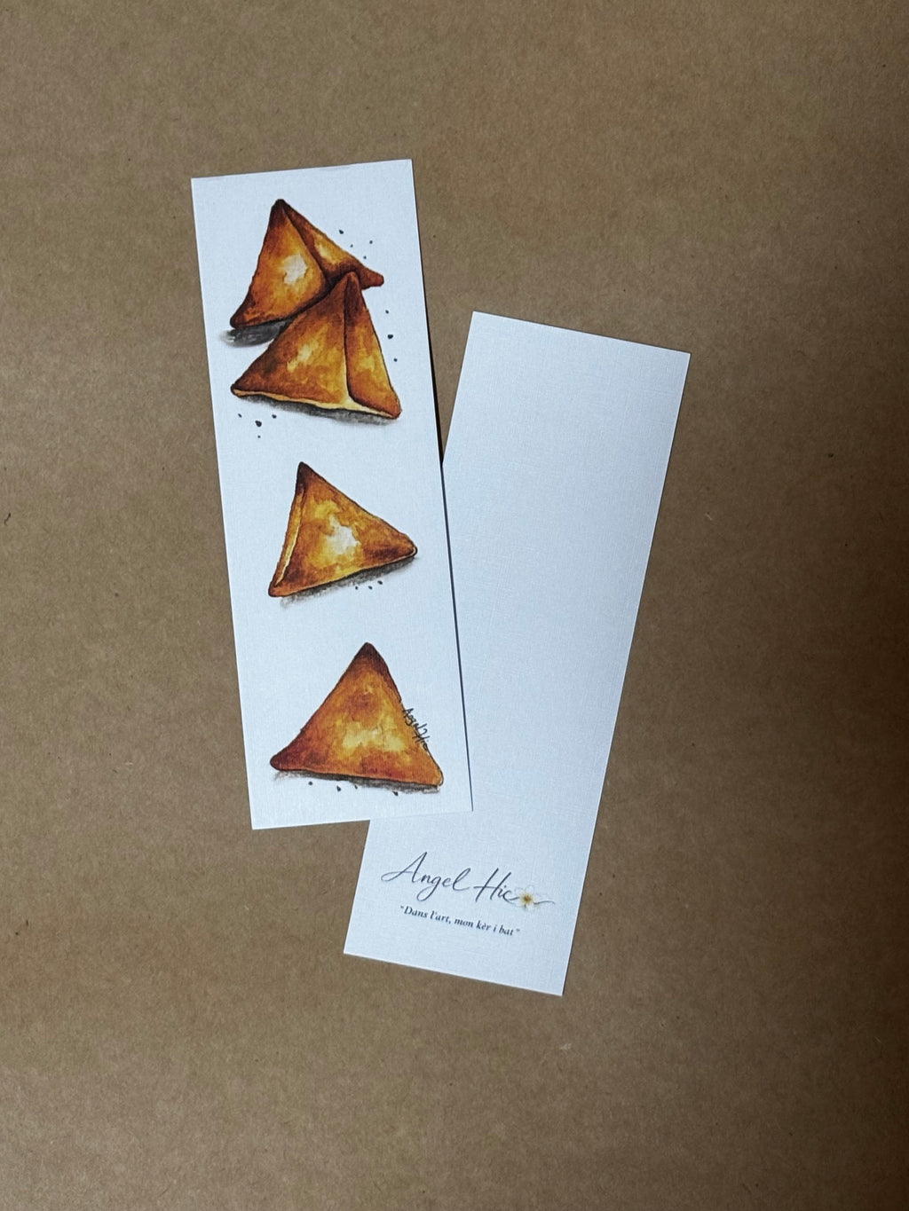 Marque-pages aquarelle - Samoussas